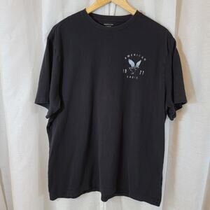 American Eagle Men’s T-Shirt Size XL – Black Graphic Casual 100% Cotton